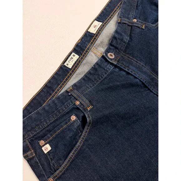 AG Adriano Goldschmied Men's Dark Wash Straight‎ Leg Jeans Size 41x36 - Picture 3 of 7